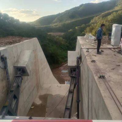 Eritrea arched steel sluice gate, steel flat plate channel gate, sewage treatment stainless steel watertight steel gate for water supply and drainage