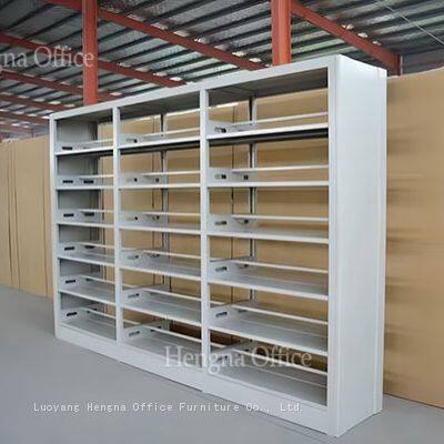 Professional Library Project Solution: Metal Steel Bookshelf with Book Stopper and Side Panels-Eco-friendly&Rust-Resistant