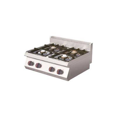 Stainless Steel Countertop Gas Cooker 800x700x430mm for Restaurant Use