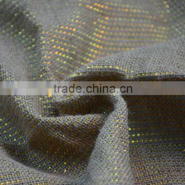 nature jute fabric with lurex