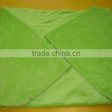 green coral fleece blanket