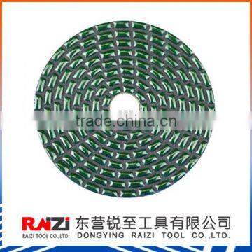 Premium flexible engineered stone dry polishing pad