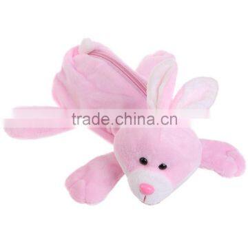 Rabbit plush pencil case , Plush Animal Pencil Case rabbit