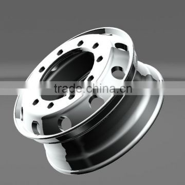 6 hole large sizes wheel for heavy duty truck wheels