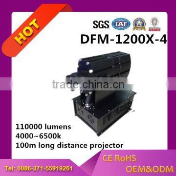 outdoor long distance projector light with 100m projection distnace