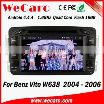 Wecaro WC-MB7507 Android 4.4.4 car dvd player HD navigation for Benz Vito w638 2004 2005 2006 OBD2