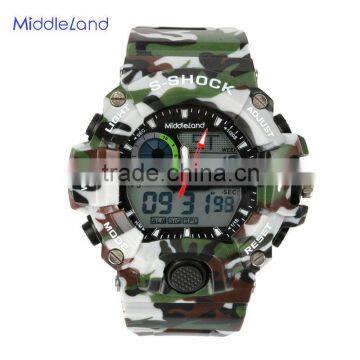 2015 Top selling unique MIDDLELAND brand new multifunction analog digital watches 3atm water resistant