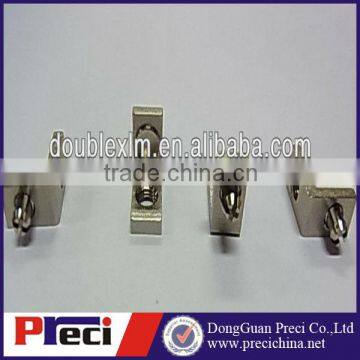 wire cutting Crimp shelf support with two naisl connector