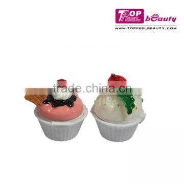 2016 Cute design cupcake lipbalm for kids