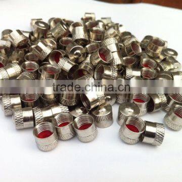 Brass Material Chrome Round Type Car Tire Valve Caps