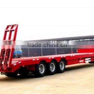 3 Axles Flatbed Trailer in Truck Trailer with BPW axle