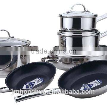 10 PCS stainless steel professional cookware set