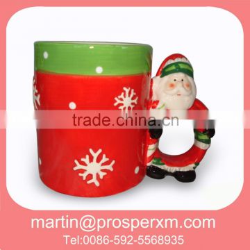 Christmas ceramic santa mug wholesale