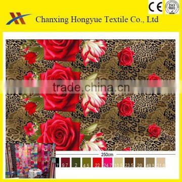 3D bedsheets sets 115gsm twill printed Polyester fabric from huzhou city,Microfiber 3D printed fabric