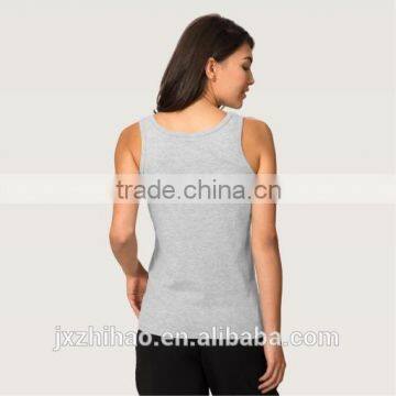 Custom Printed Funny Cotton Hot Girls Sexy Tank Top Wholesale photo-2