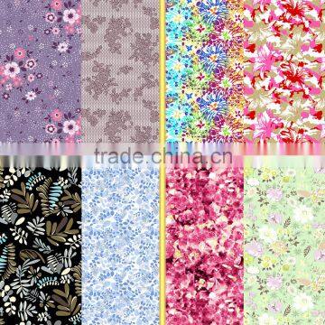 Printed swimwear fabric with flowers on it /Floral design printing fabric