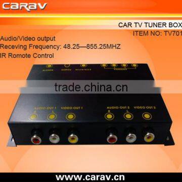 TV tuner cable box with 2ways AV output