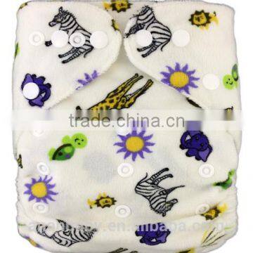 New arrival OEM diapers reusable cute animal print diaper