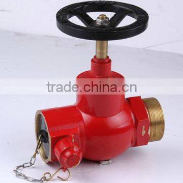 Oblique landing valve for hydrants flanged outlet female
