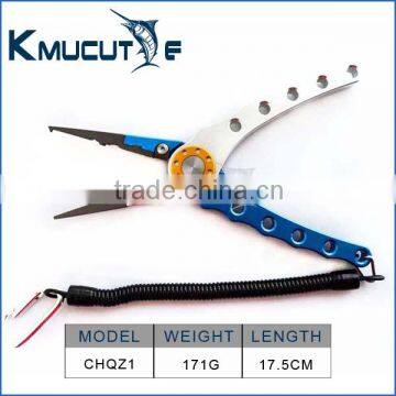 Multifunctional High Quality Outdoor Fishing Tackle Aluminum alloy Fishing Pliers Kmucutie Pliers CHQZ1