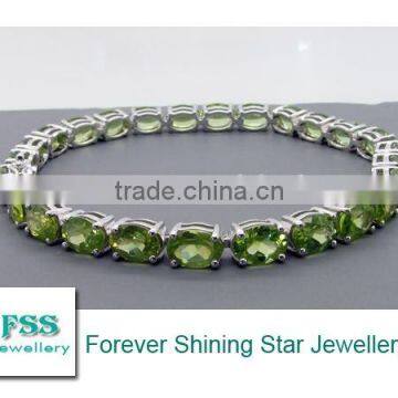 faceted peridot bracelet jewelry