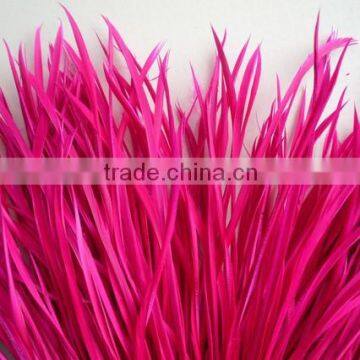 Goose biot feather in hot pink