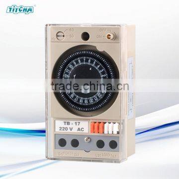 TB17 Mechanical Timer Din Rail / 110 volt 240 volt timer time switch / with battery without battery