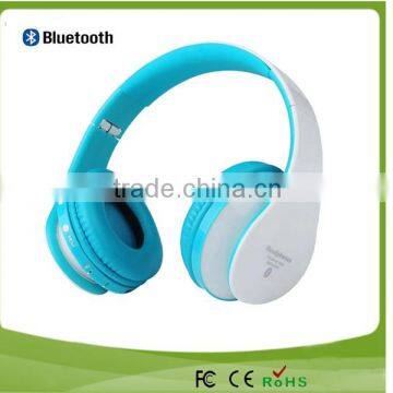 Stereo bluetooth wireless headphones 2014 with TF card slot and FM radio