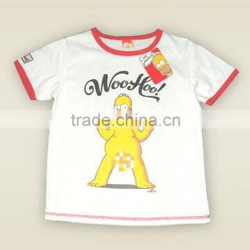 2016 Fashion OEM Garment short sleeve/boys Beauty wholesale kid clothing Printed T-Shirt With High Quality