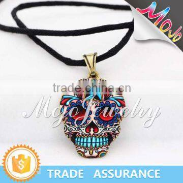 New Trendy Item Digital Printed Multi Color Skull Charm