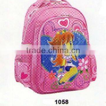 2013 lovely girl design kids school bag