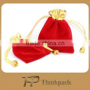 Drawstring Velveteen Jewelry Pouch