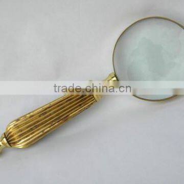 Magnifying Glass, Brass Magnifying Glass Magnifier