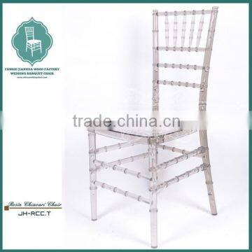 hotel wedding acrylic transparent resin chiavari silla tiffany chair