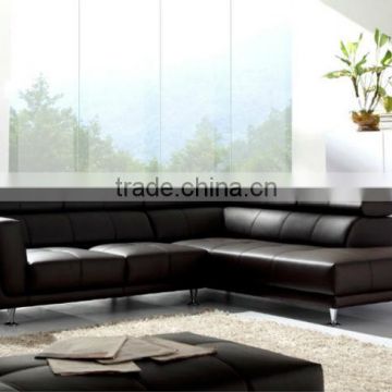 Leather Sofa made of Top Grain Cattle leather samll L Shape corner Living Room sofa furniture price 9121