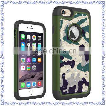 Wholesale Camouflage Pattern Cases Cover for Apple IPhone 6 With Diamond photo-3