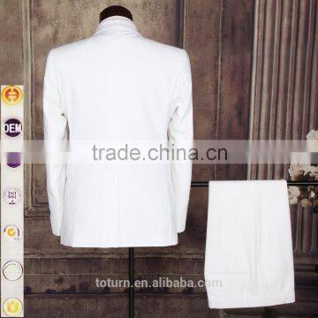 High Quality New Pattern High-end Men's Turkish Suits OEM Direct Manufacturer Formal Polyester White Wedding Dress Man Suits photo-4