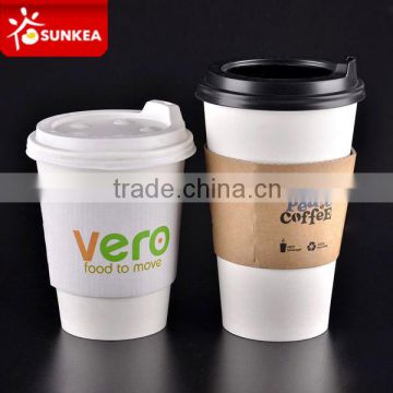 Custom disposable paper cup with lid and holder                        
                                                Quality Choice