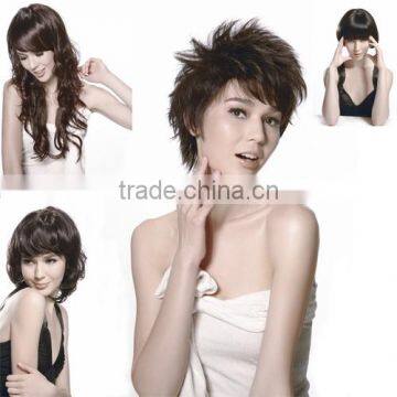  Express Best Seller for machine made wig with European human hair for women in different hair style