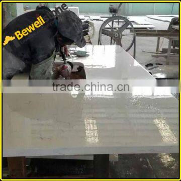 China factory prefabricated artificial carrara quartz countertops