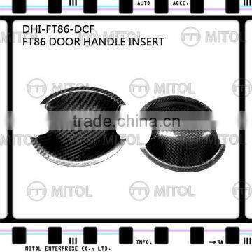 Door Handle Insert Cover For Toyota FT-86/GT-86/FR-S/BRZ Carbon Fiber