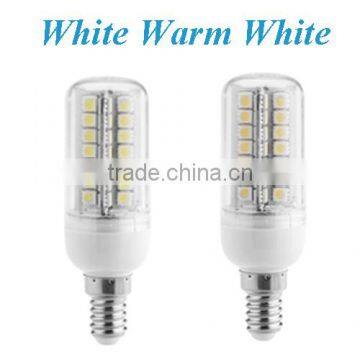 E14 7W 5050 SMD 56 LED Bulbs Energy Saving Corn Light Lamp Bulb 360 Degree Warm White & Pure White 200-230V photo-2