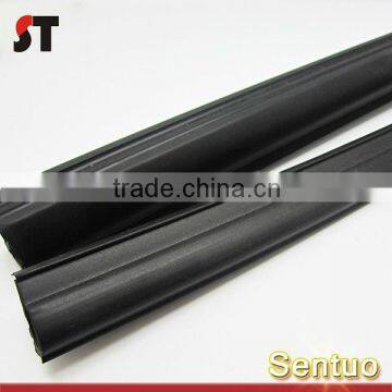 Black rubber t profile /rubber u profile