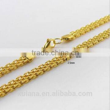 6mm Flat Mesh Chain Gold Necklace Designs in 10 grams 91802