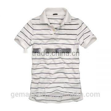 man's stripe garment wash polo shirt pmwt004