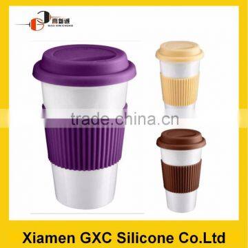 New Design Reusable Customsilicone cup sleeve