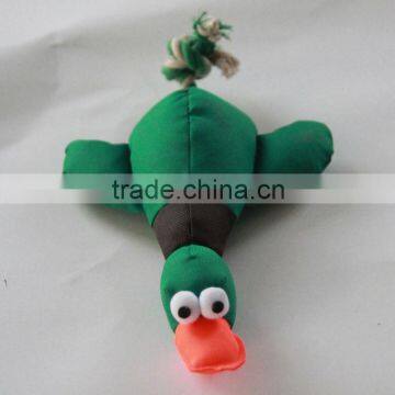 2013 canvas duck stuffing plush toy with squeaker