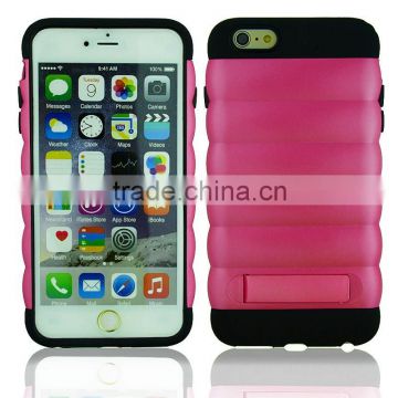 Cool fashionable new dual layers armor shell for iPhone 6 scrath resistant good grip mobile case