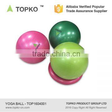 TOPKO Anti Burst Exercise Balance Exercise Ball With Base 50 cm With Hand Pump Yoga Gym Ball photo-3
