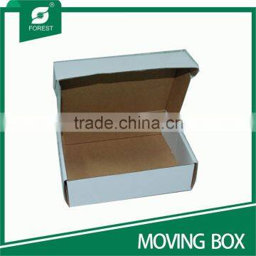 WHITE CARDBOARD FOLDING MOVING PAPER BOX photo-2